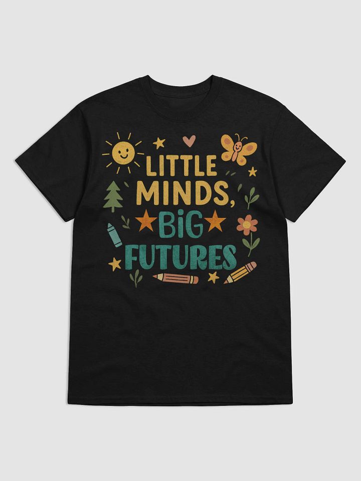 Little Minds Big Futures T-Shirt – Cute Retro Teacher Shirt for Preschool & Elementary product image (4)