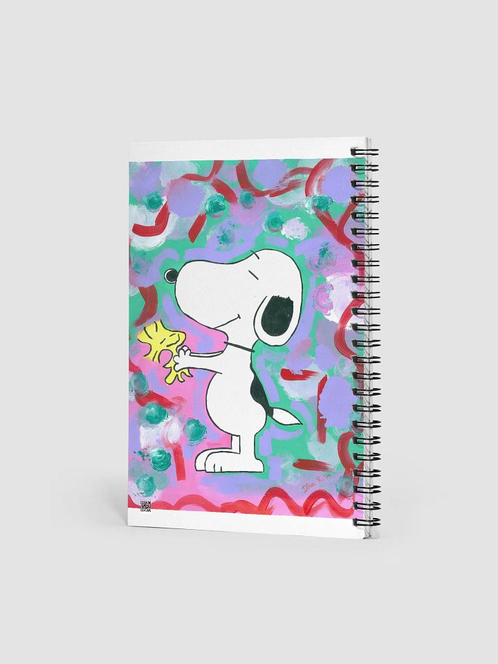Snoopy (art by Dina R.) acrylic painting picture - Spiral Notebook product image (2)