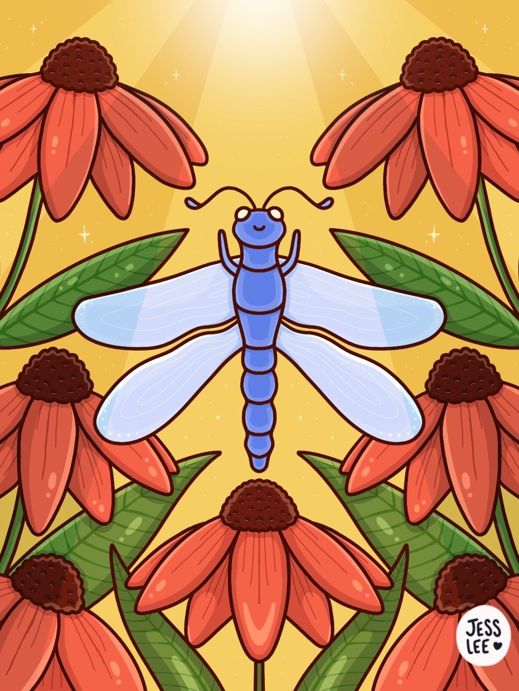 Dragonfly Coloring Page - Digital Download product image (1)