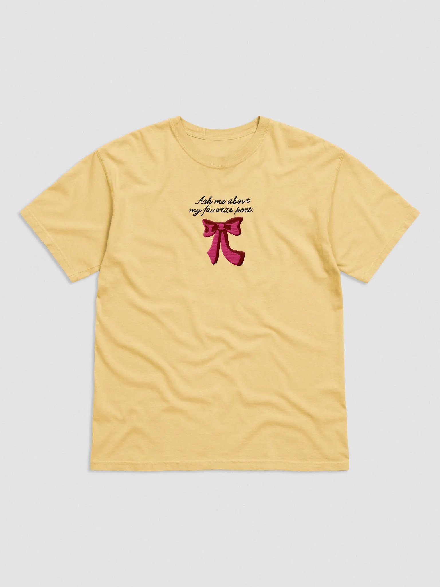 Ask Me Embroidered T-Shirt product image (1)