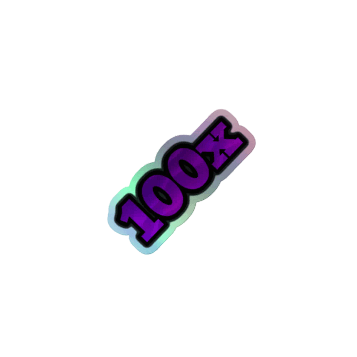 100X Holo Sticker product image (1)