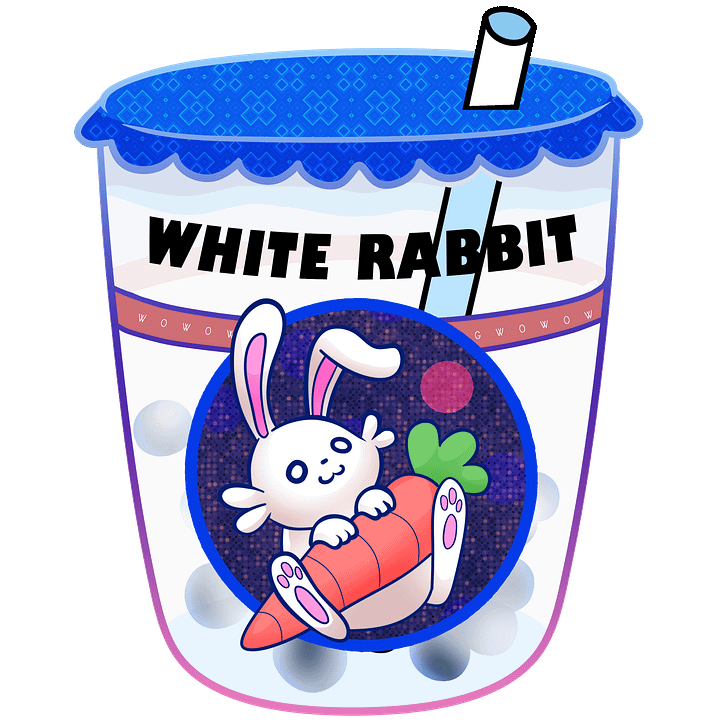 Zodiac Drinks - White Rabbit Candy Milk Tea - Sticker product image (2)