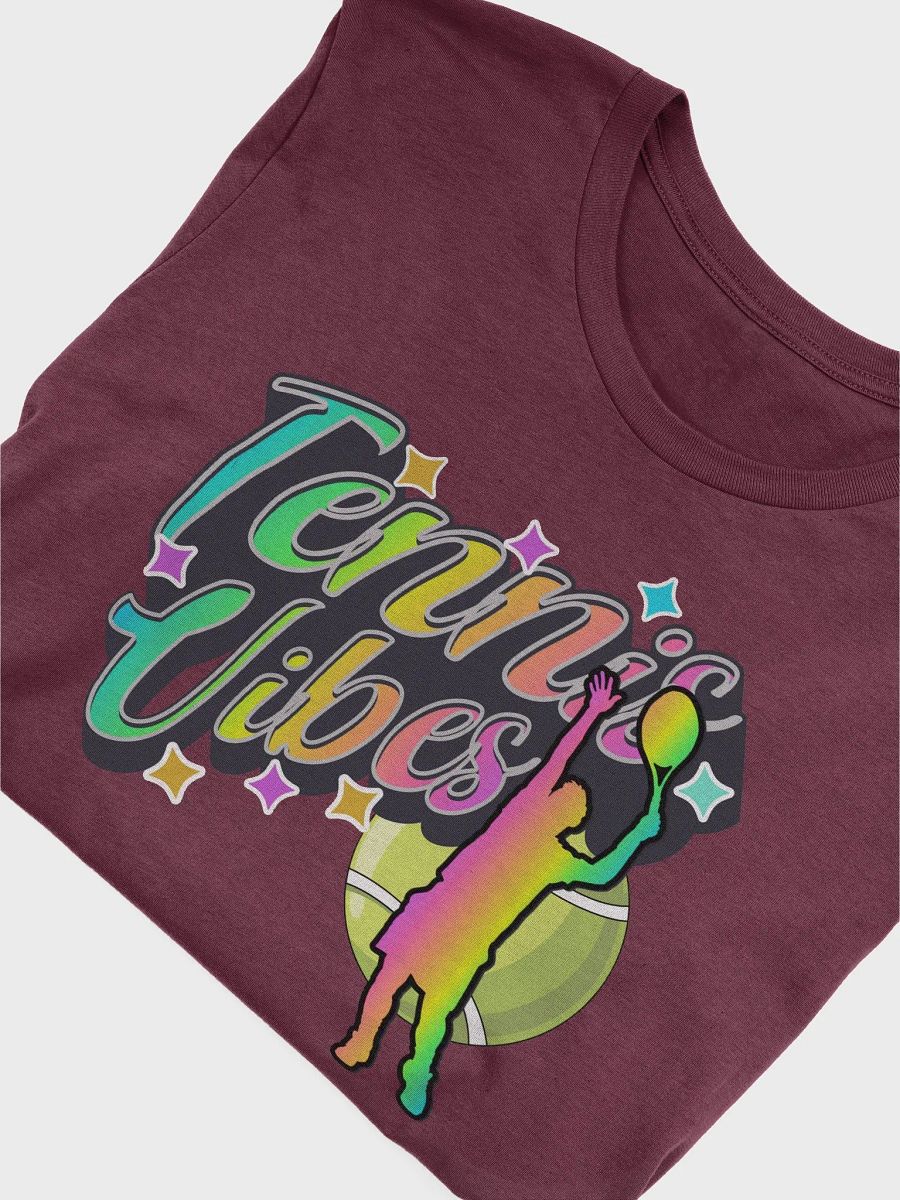 Tennis Vibes Male Neon Silhouette T-Shirt product image (3)