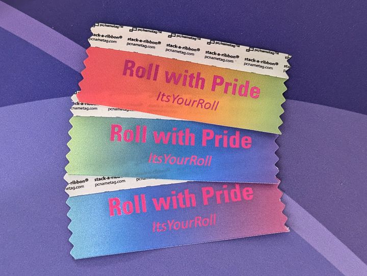 Roll with Pride Badge Ribbon product image (1)