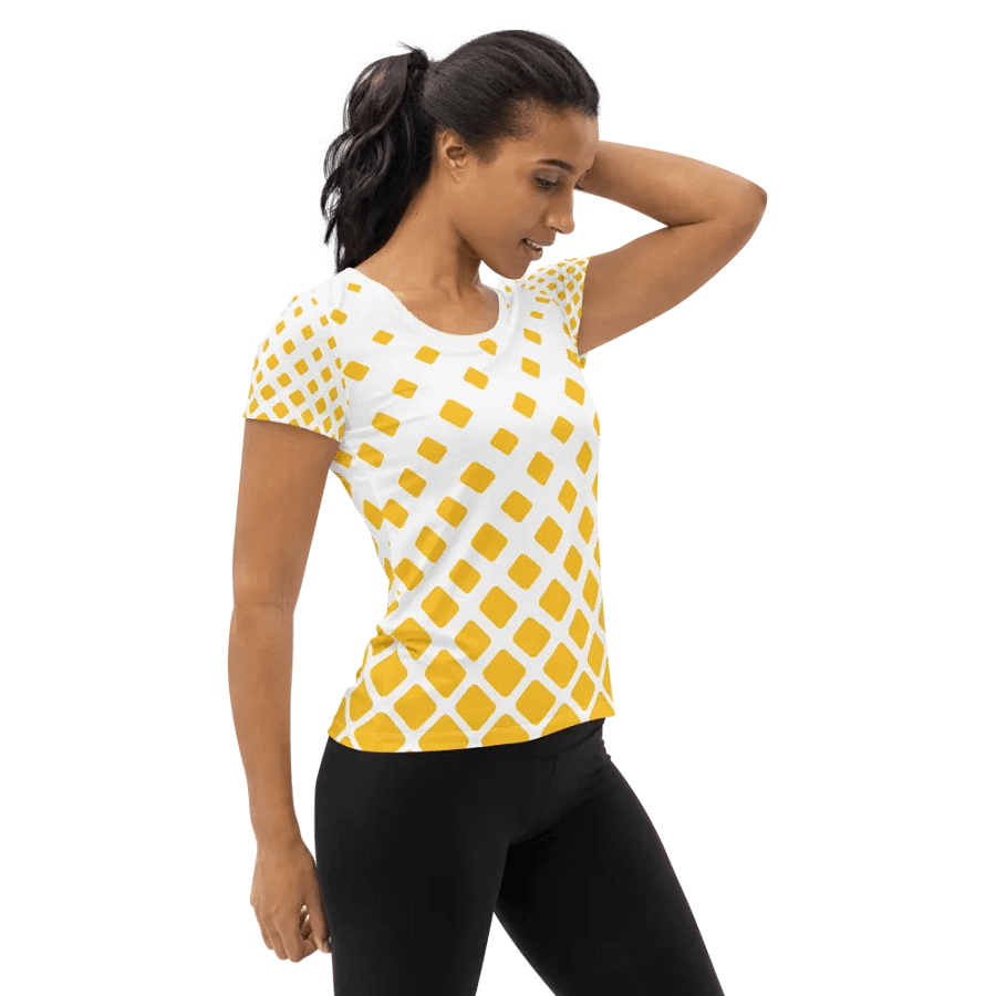 Gradient Diamond Grid Women's Athletic Tee product image (4)