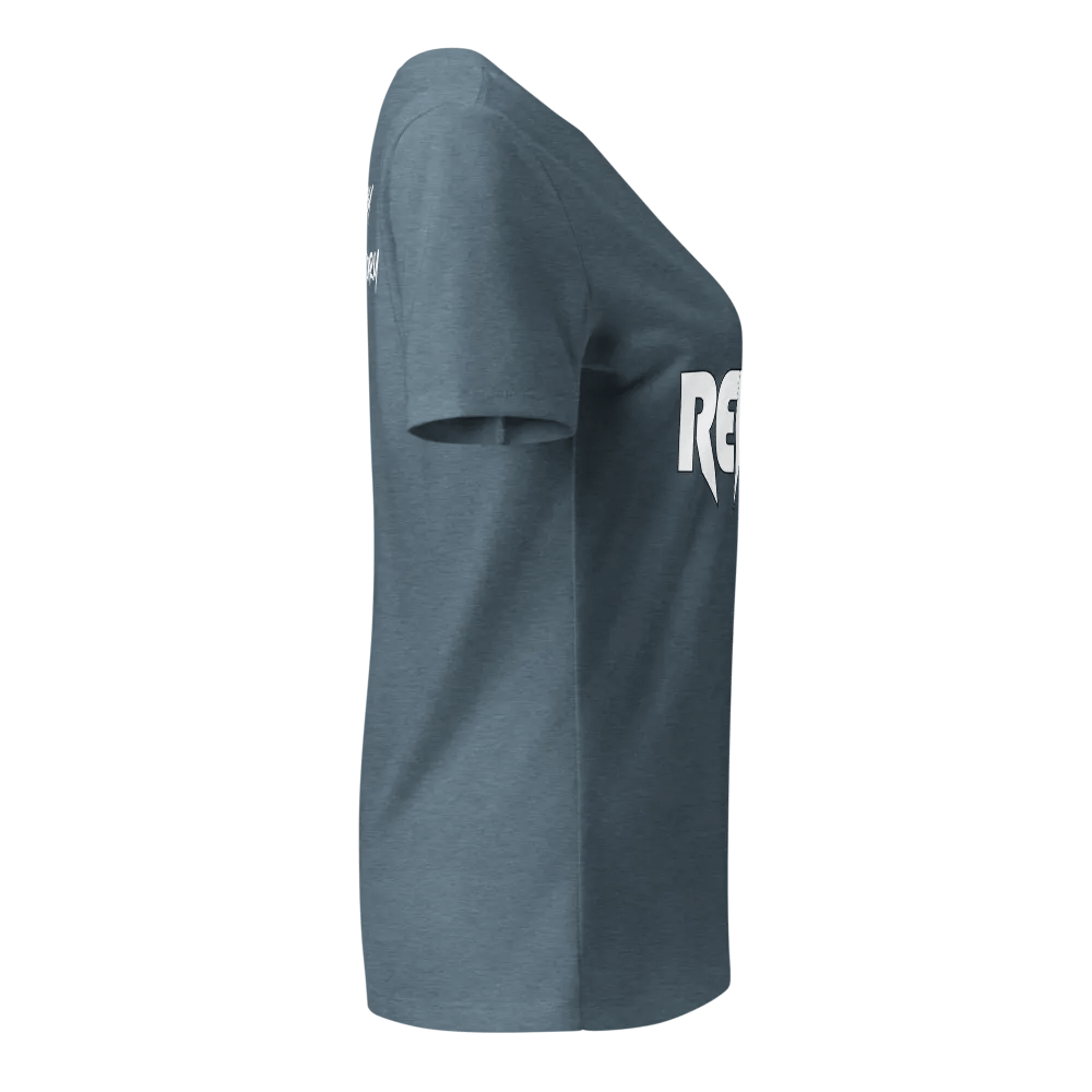 Woman's V Neck | Blue Jean | White/Blue product image (8)