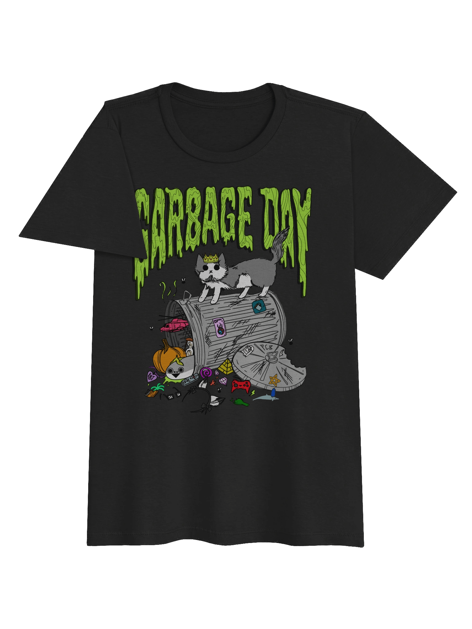 women's garbage day printed shirt product image (3)