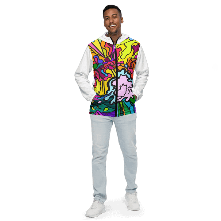 Adventure-Ready All-Over Print Windbreaker - Wave at Sunset product image (1)