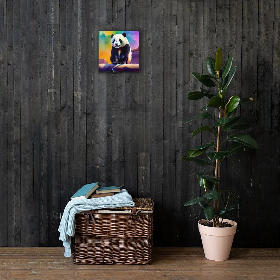 Cute Panda Digital Painting - v4 product image (1)