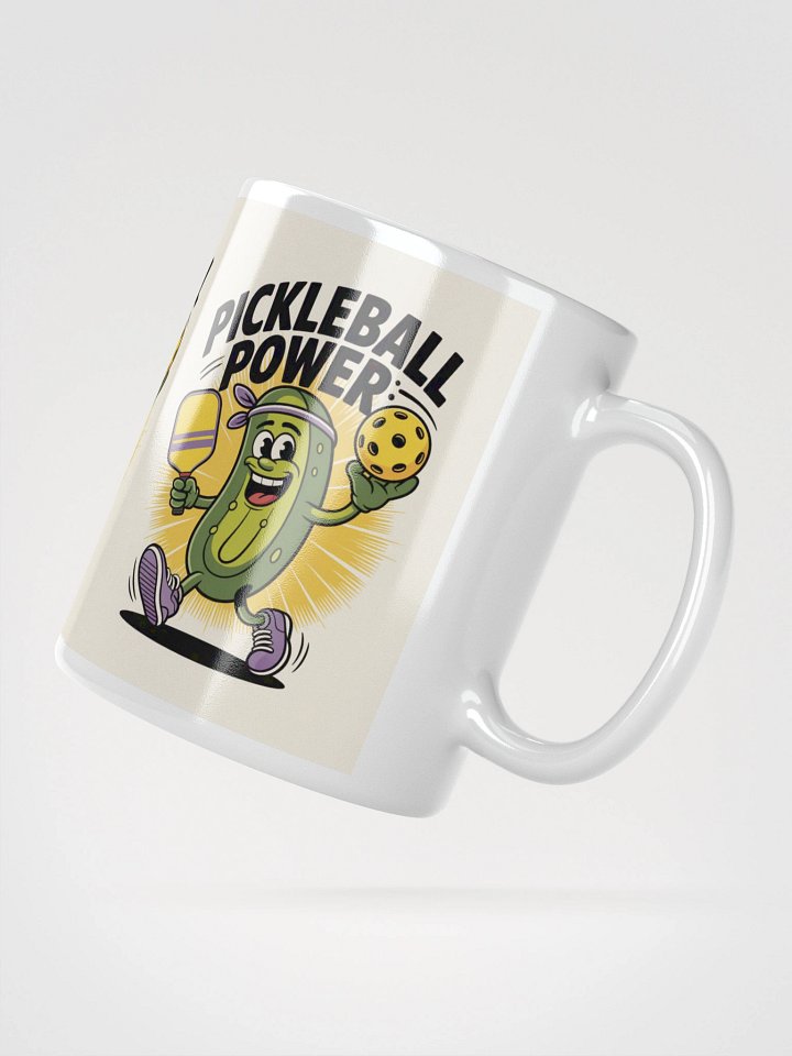 Pickleball Power Mug – Fun Pickle Character Design 11oz, 15oz, 20oz product image (5)