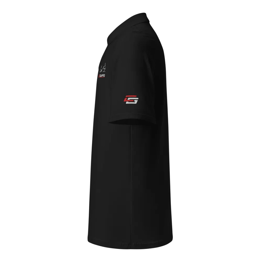 DCT Shadow Wing Polo Shirt Silver on Black product image (2)