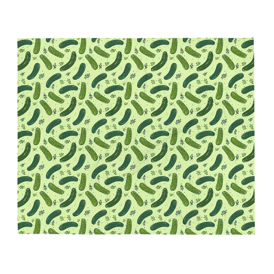 Dill Pickles Pattern Throw Blanket product image (1)