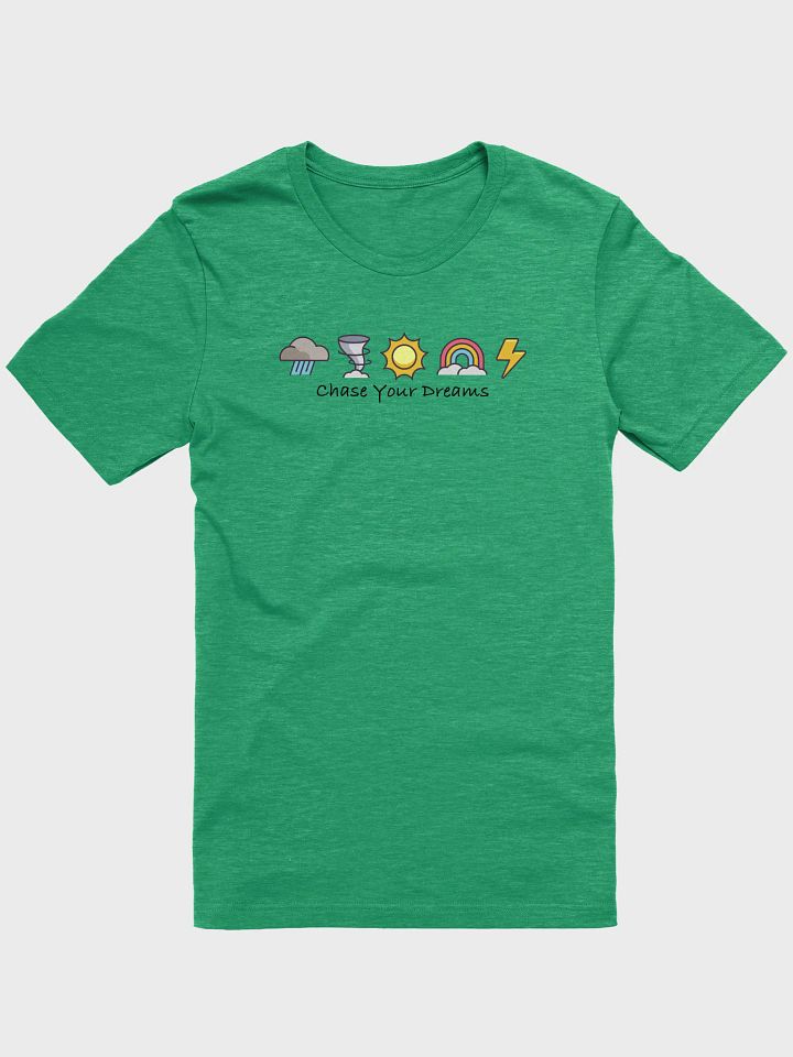 "Weather Emojis // Chase Your Dreams" - T-Shirt Dark Text Mode product image (3)