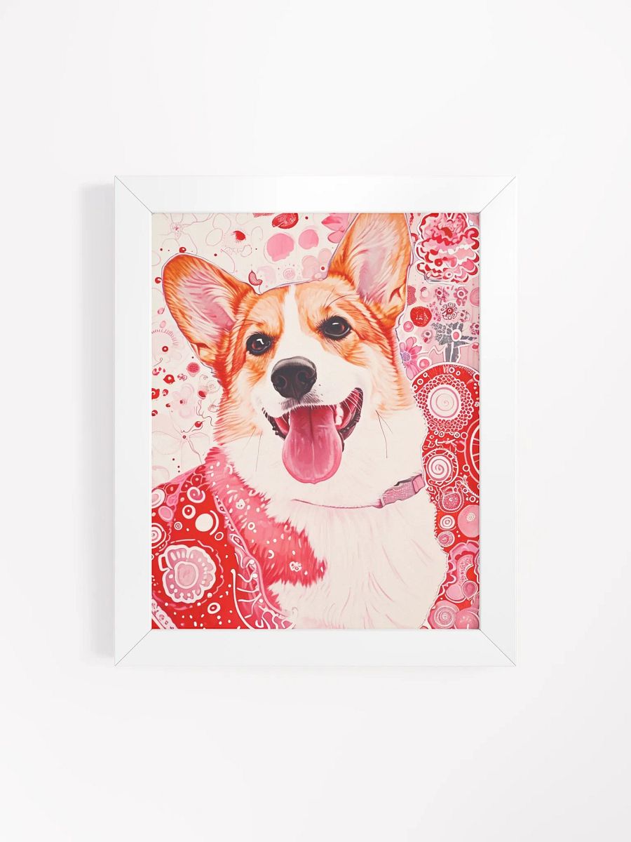Joyful Corgi Framed Matte Poster product image (4)