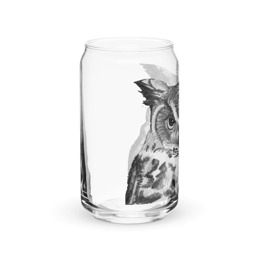 Owl Drawing Glass Can Cup product image (40)