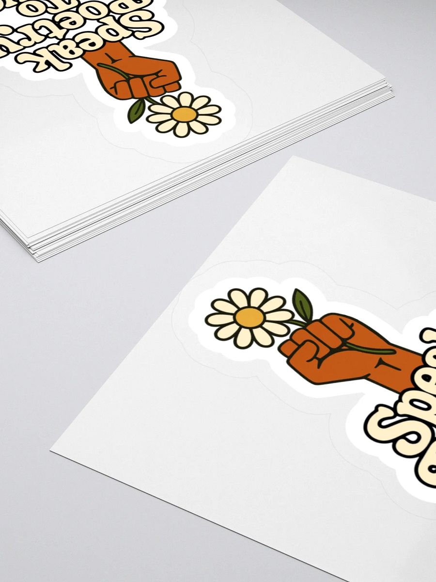Speak Poetry To Power Sticker product image (4)