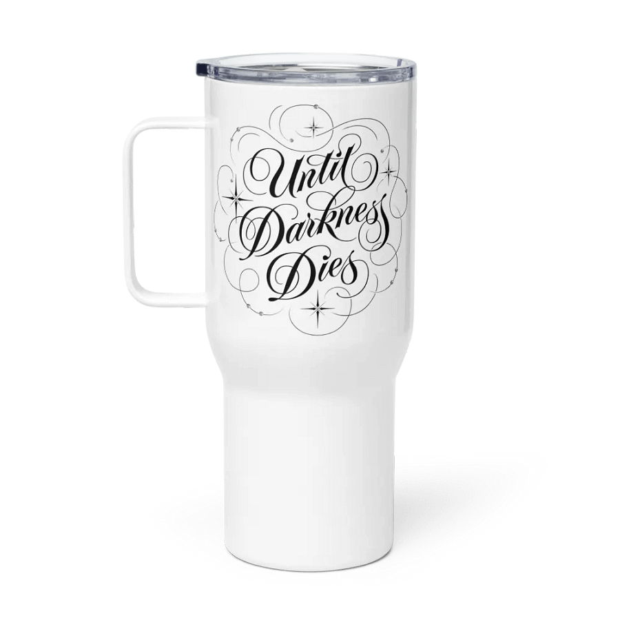 Until Darkness Dies (swirls design) Travel Mug product image (1)