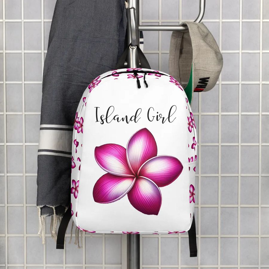 Island Girl Plumeria Backpack - Tropical Bliss for Your Adventures product image (4)