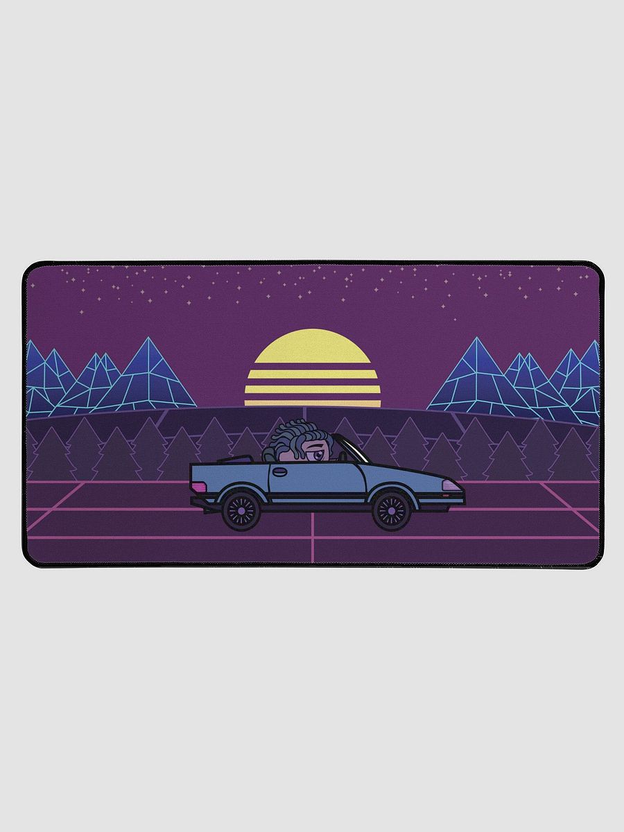 Synth ride deskmat 15.5" x 31.5" product image (1)