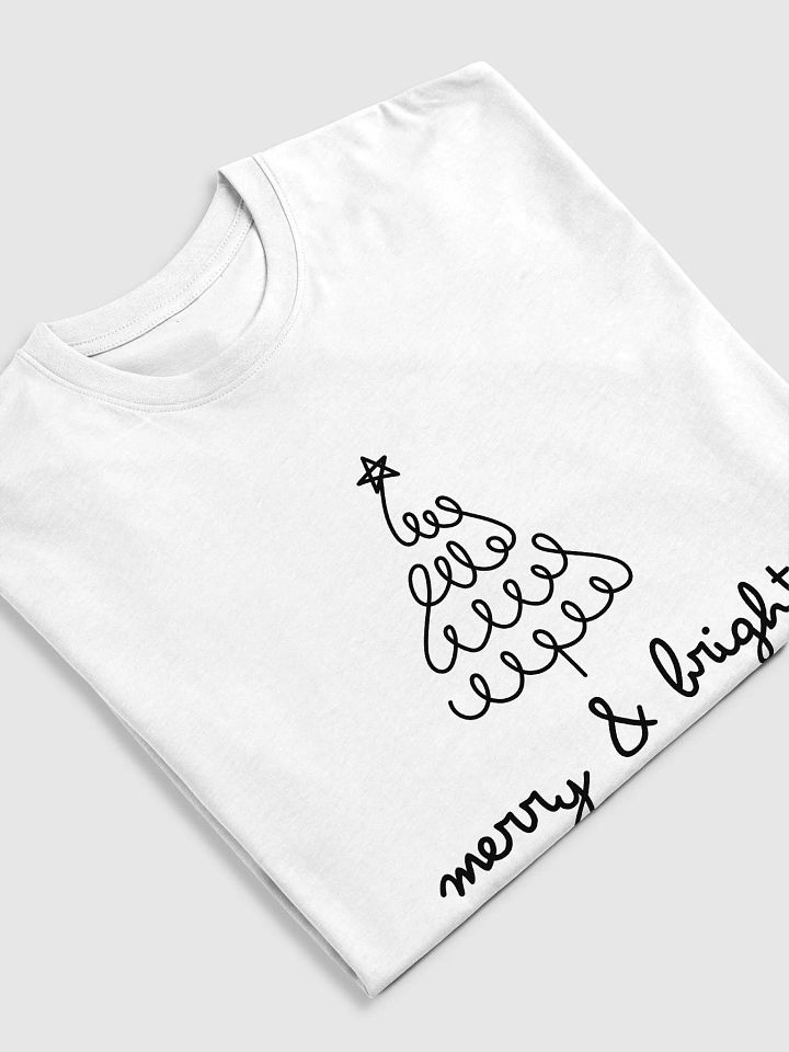 Christmas Men's T-shit | merry & bright | large print product image (2)