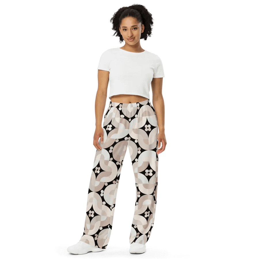 BUIII Retro Harmony: Whispering Sands Wide-Leg Pants product image (2)