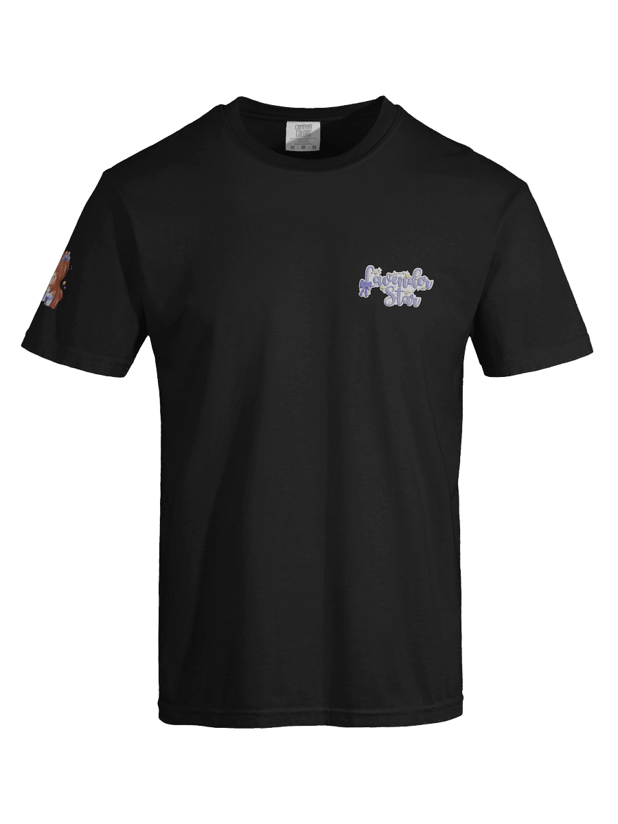 Lavender Star T-Shirt in Black product image (5)