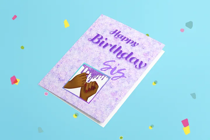 “HPBD Sis” card product image (2)
