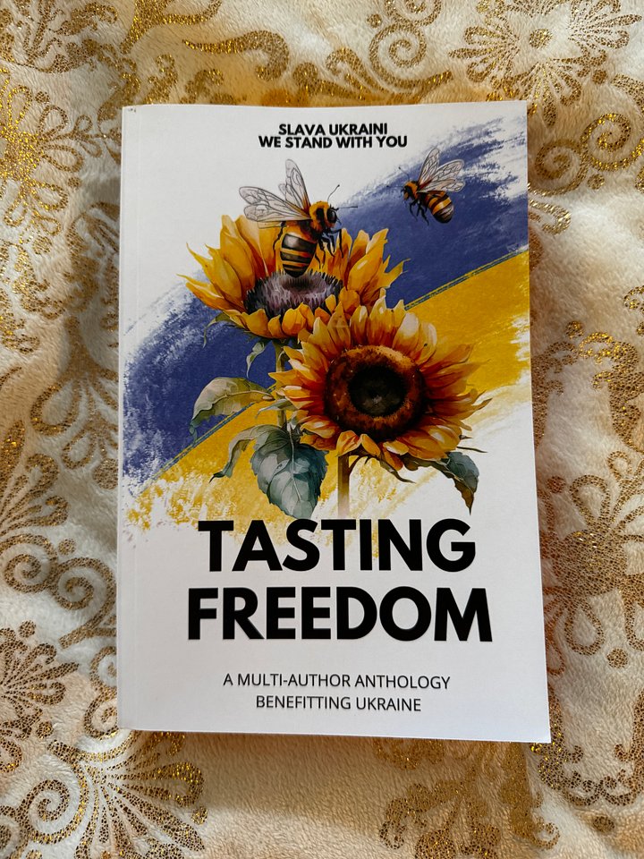 TASTING FREEDOM: SLAVA UKRAINI - Sunflower-Yellow Page Edges, Signed and Personalized by Shannon Delany product image (1)