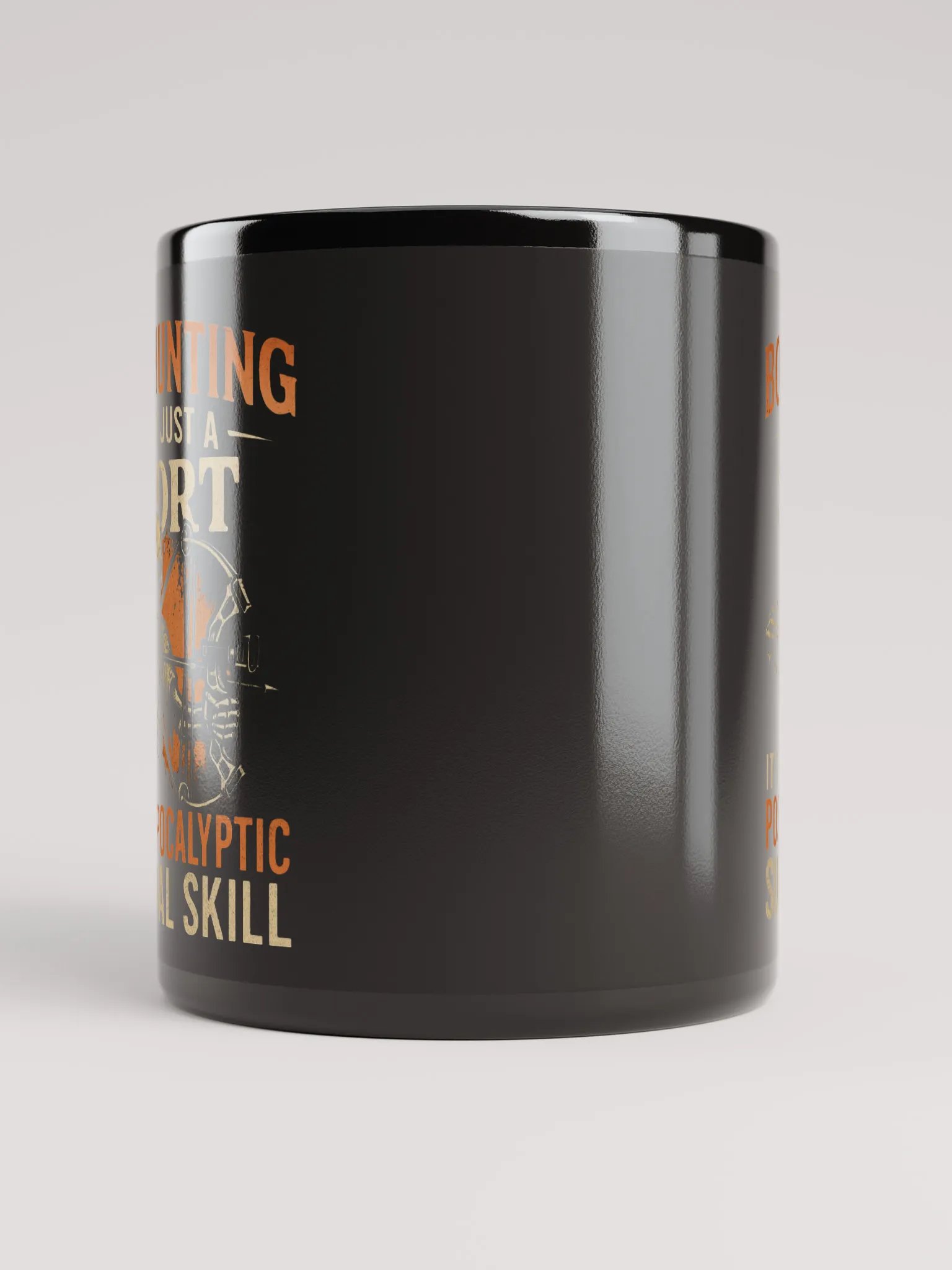 Funny Hunting Mug – Post-Apocalyptic Bowhunting Survival Skill product image (9)