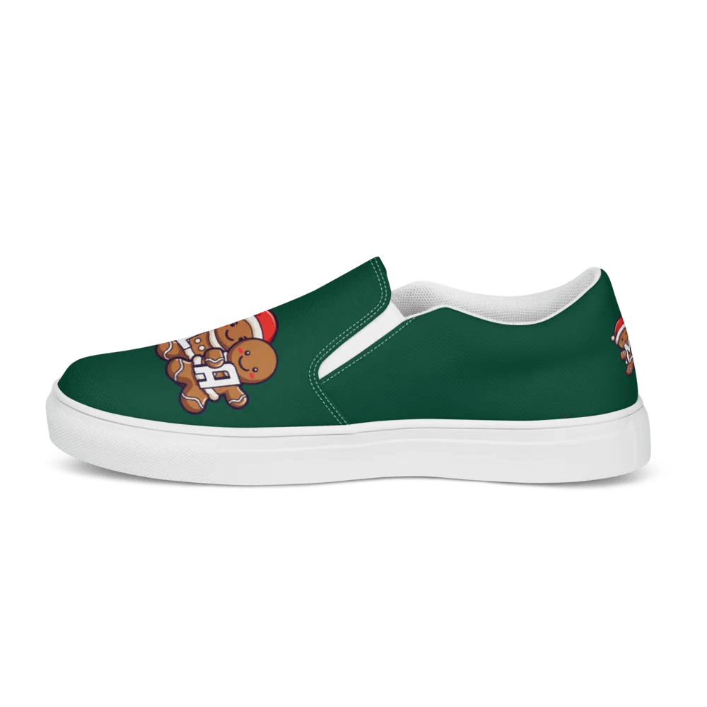 MSLA Holiday Gingerbread Women's Slip-On Canvas Shoes product image (4)
