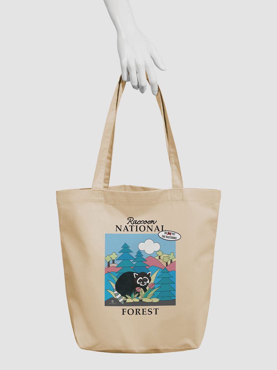 Colorful Raccoon Eco Tote Bag product image (3)