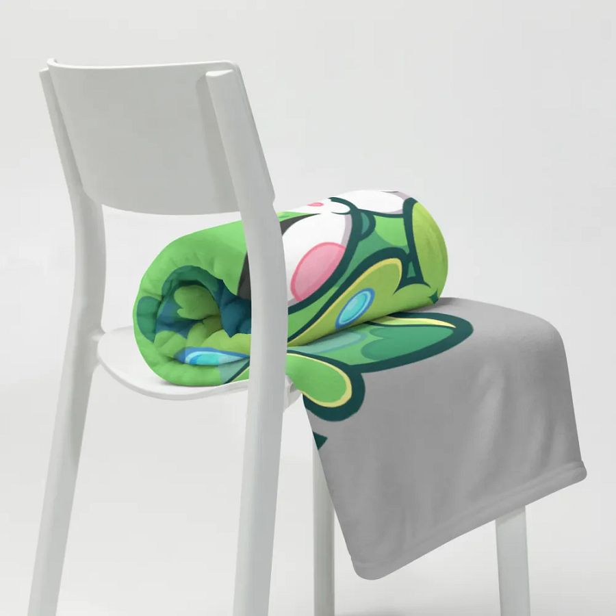 Sleeping Chloe • Throw Blanket (Silver) product image (8)