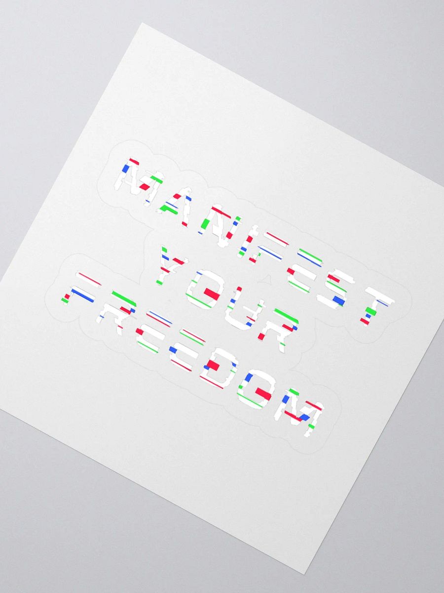 Manifest Your Freedom Glitch Stickers product image (2)