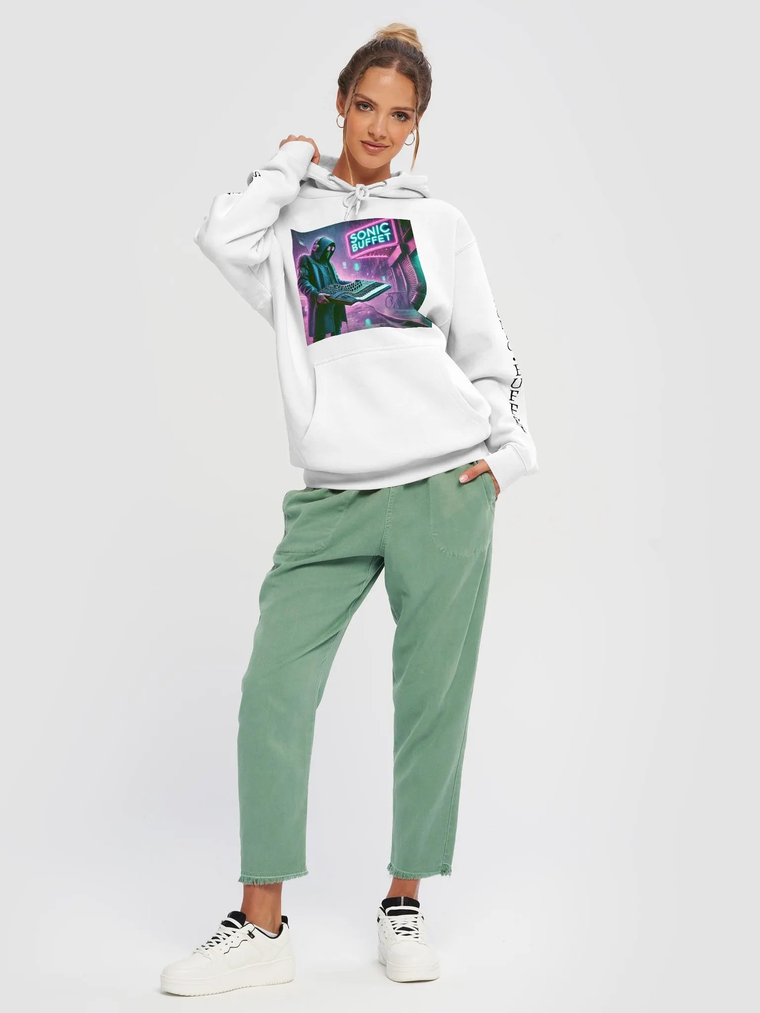 "Buffet Is Served" Hoodie (light colors) product image (5)