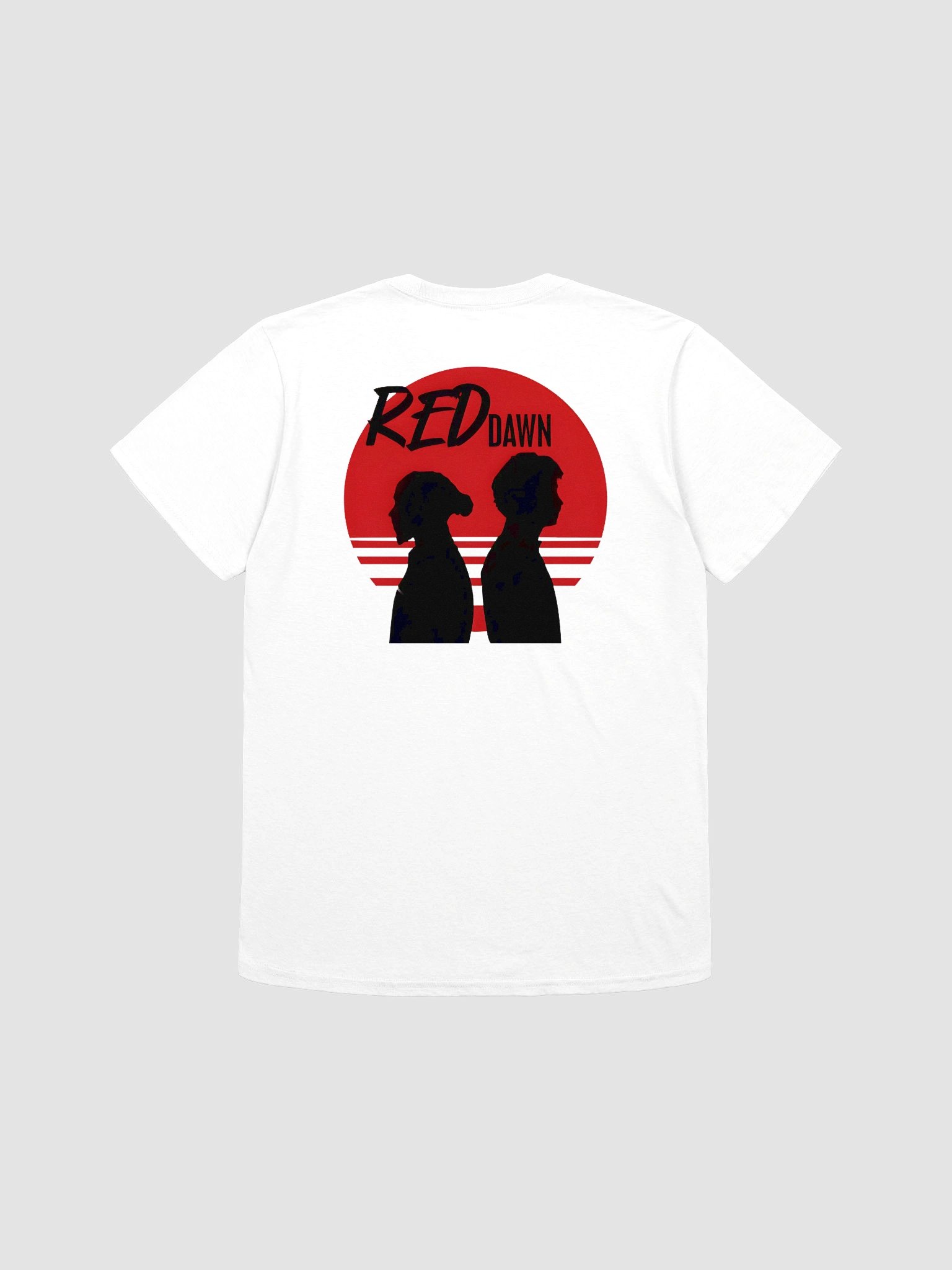 Red Dawn: Hamilton & Leclerc Ferrari F1 Duo Art - Iconic Motorsport Sunset Tee product image (2)
