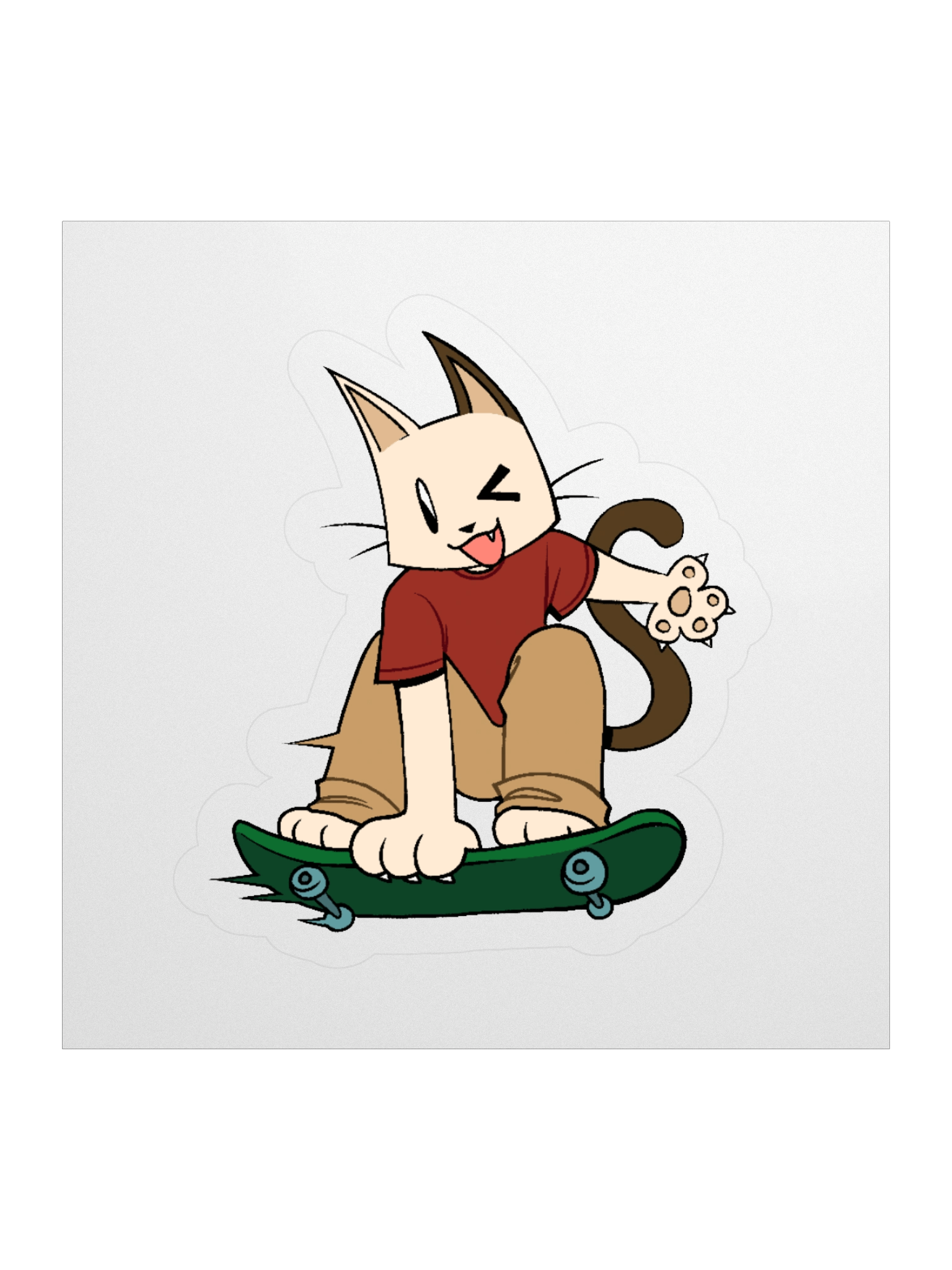 Skatie D. Cat sticker product image (1)