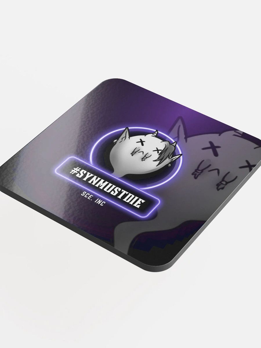 #SynMustDie Glossed Cork Coaster product image (4)