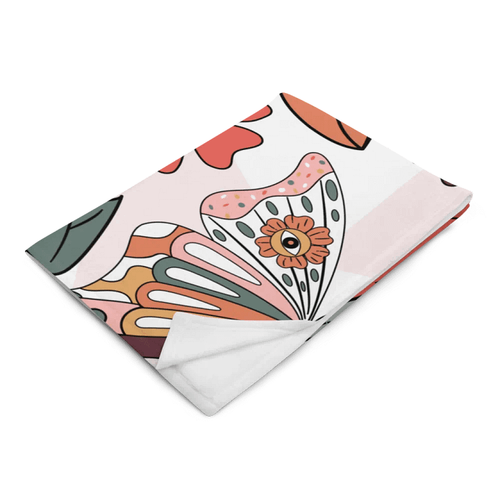Fluttering Garden Throw Blanket product image (14)