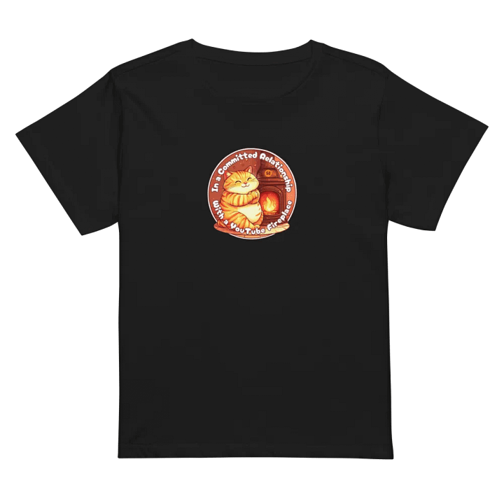 Cozy Cat - In a Committed Relationship with YouTube Fireplace | High Waisted Tee product image (1)