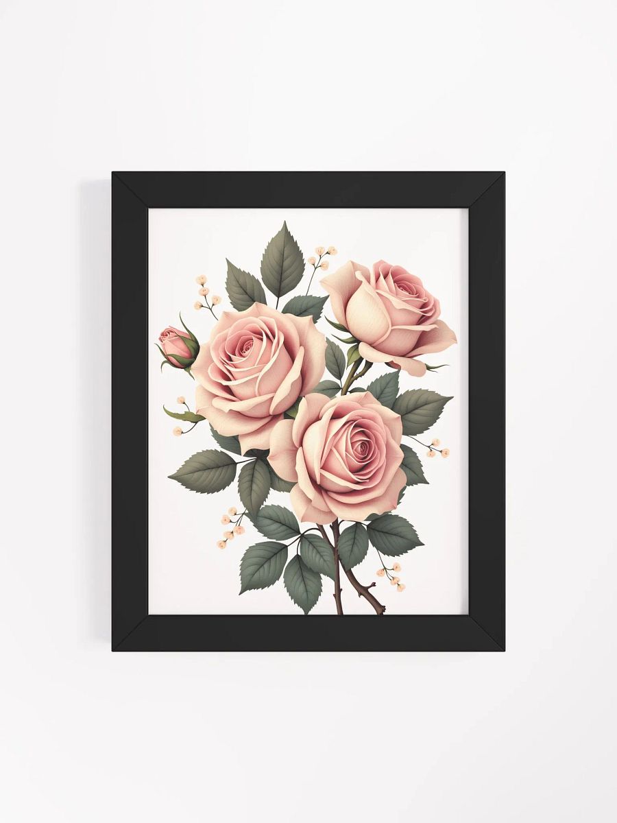 Elegant Pink Roses Framed Poster - A Timeless Addition to Home Decor product image (65)
