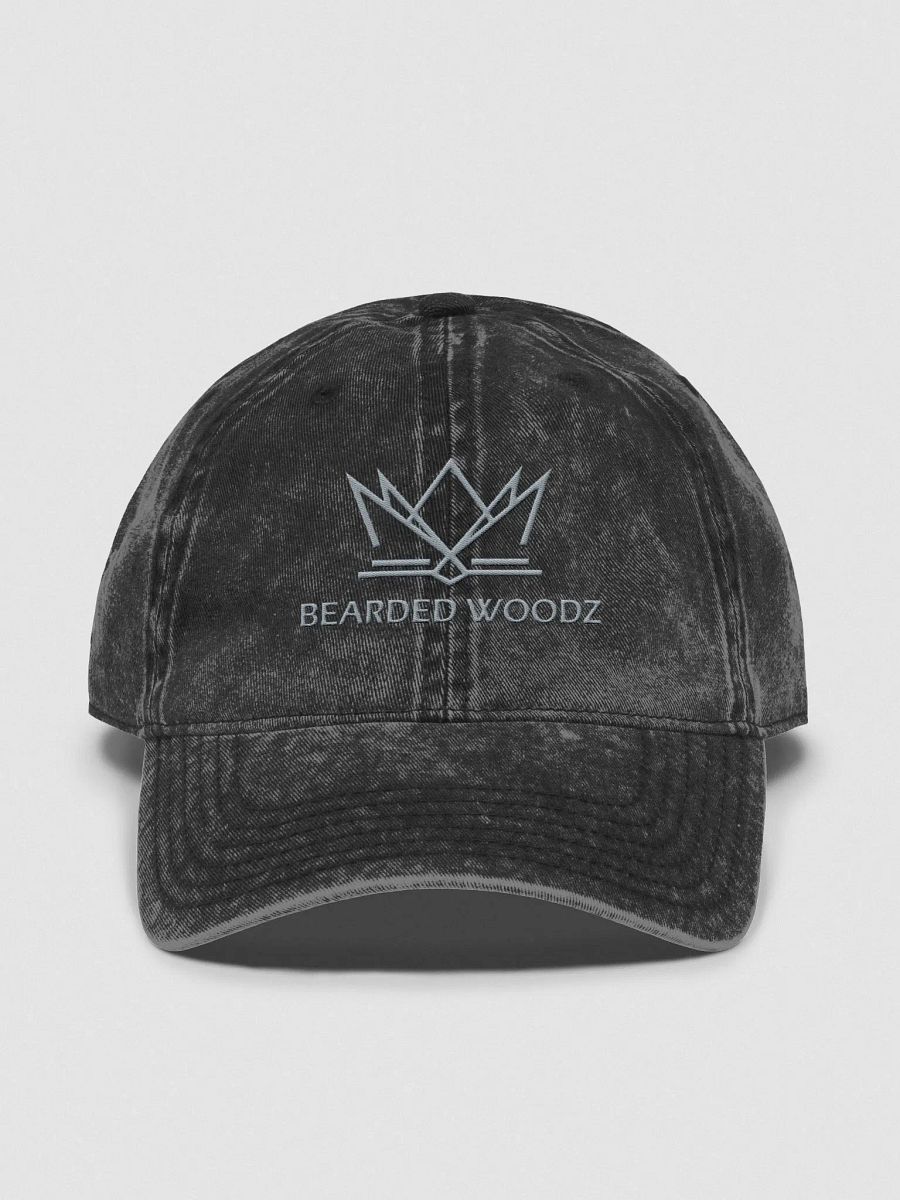 Bearded Woodz Vintage Washed Cap (Grey Embroidery) product image (1)