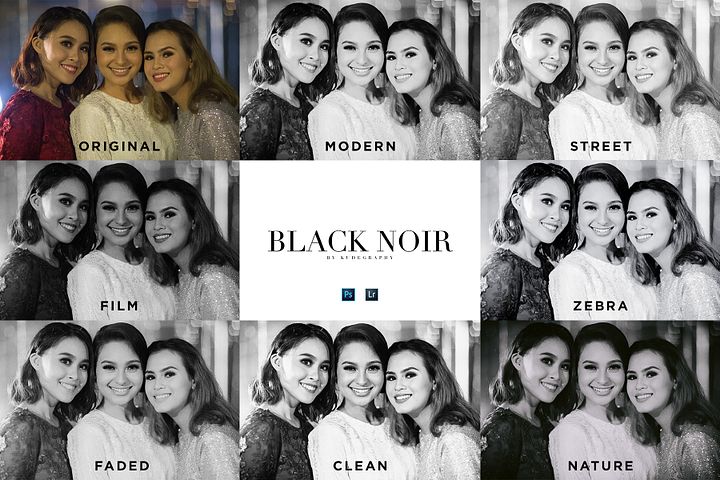 Black Noir V2 : Preset for Lightroom and Photoshop product image (2)