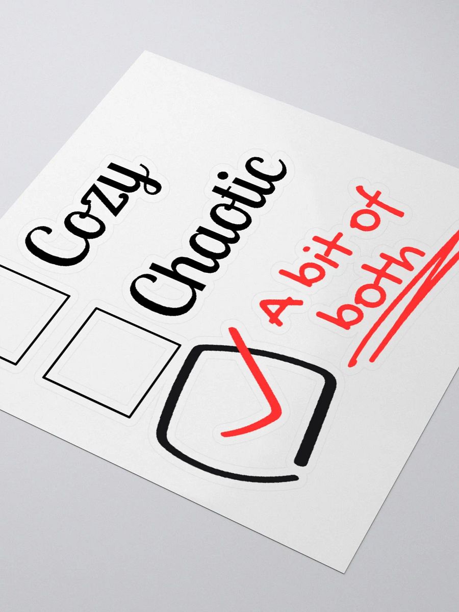 Cozy v. Chaotic Sticker product image (3)