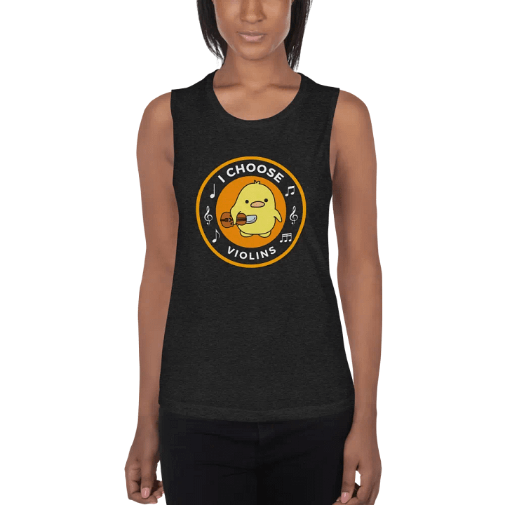 I choose violins Bella+Canvas Women's Flowy Muscle Tank product image (1)