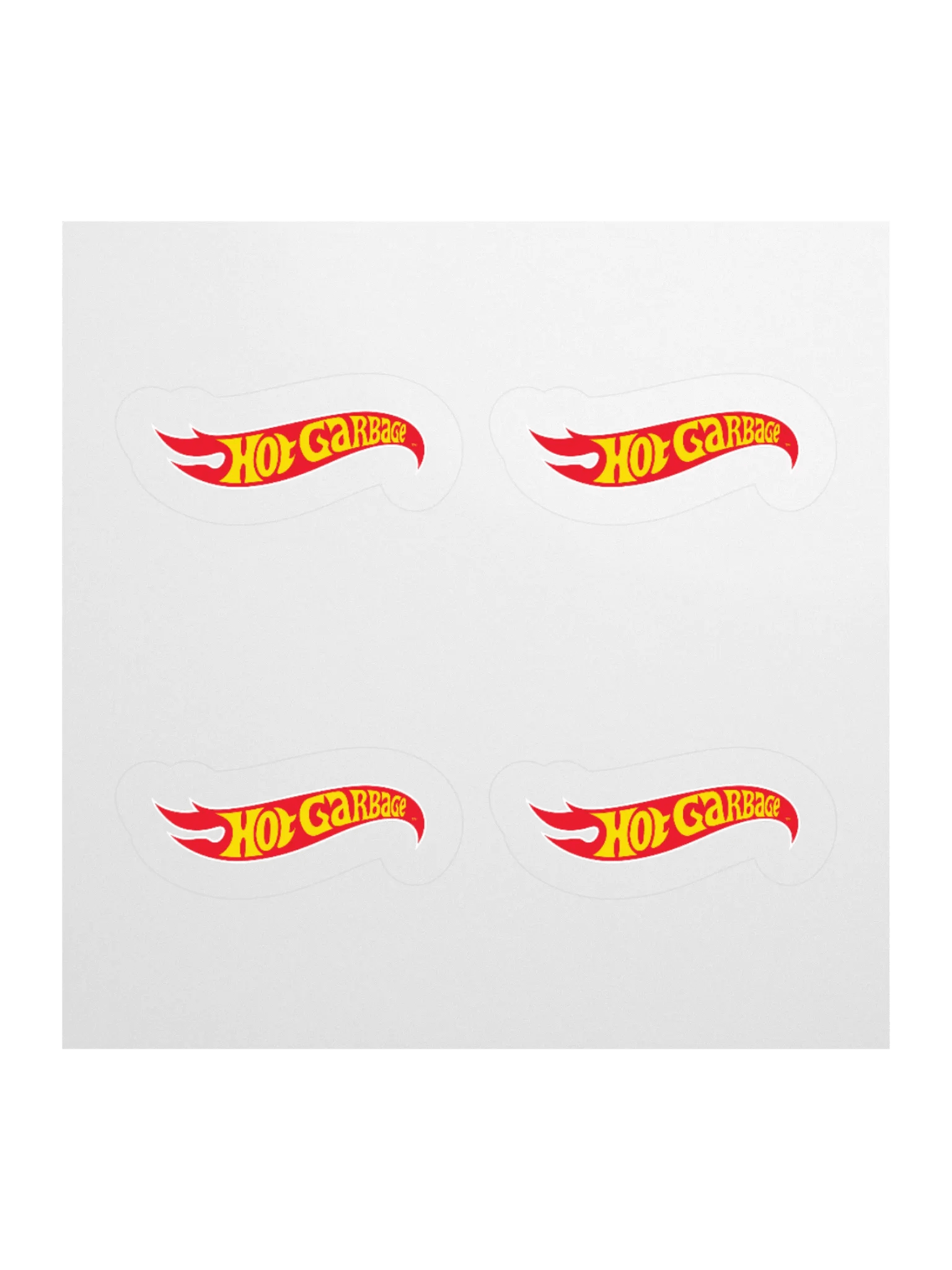 HOT GARBAGE STICKERS (4-PACK) product image (1)
