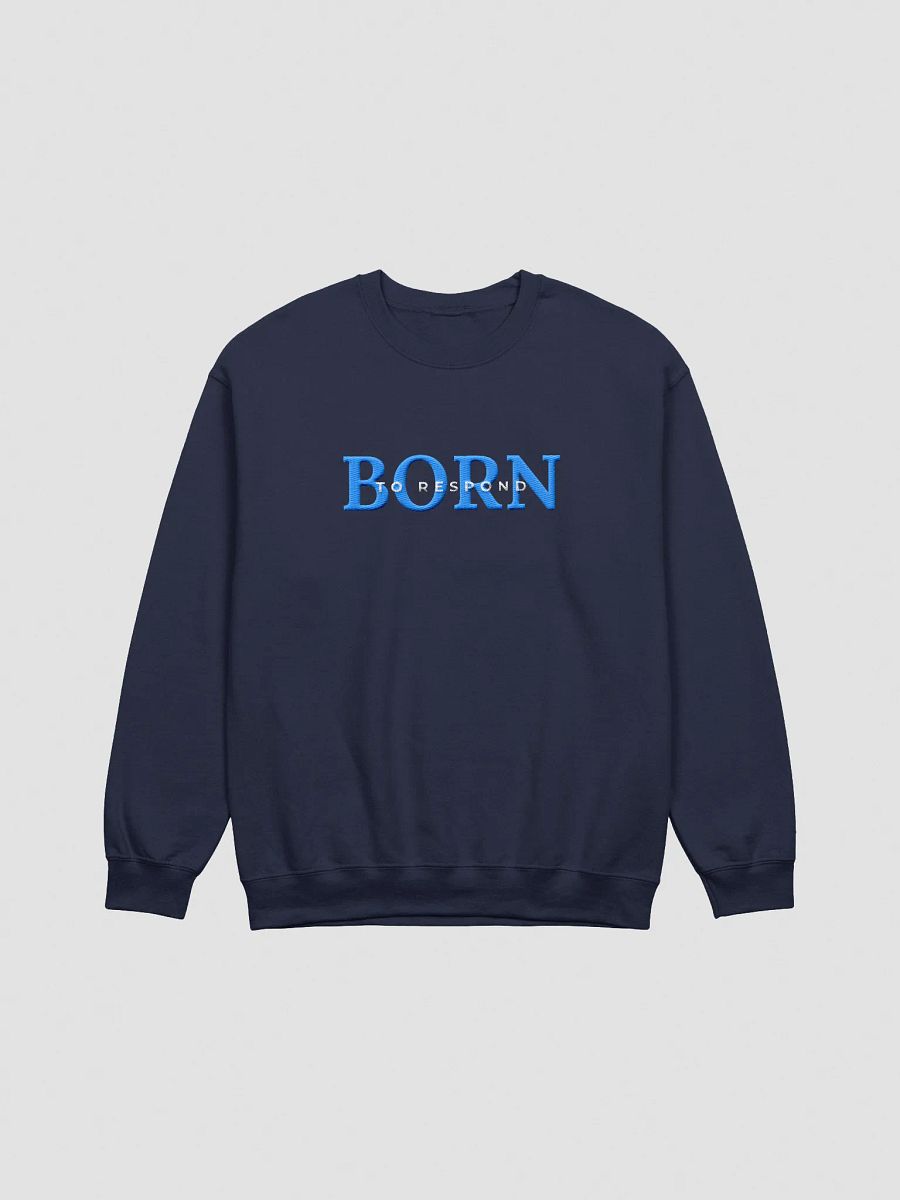 Born to Respond Generator Embroidered Sweatshirt (Blue) product image (8)