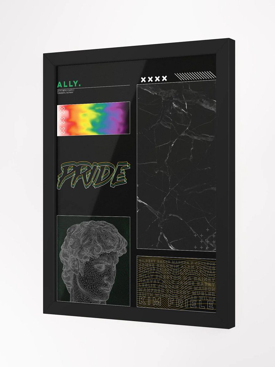 Straight Ally Pride Framed Poster product image (7)