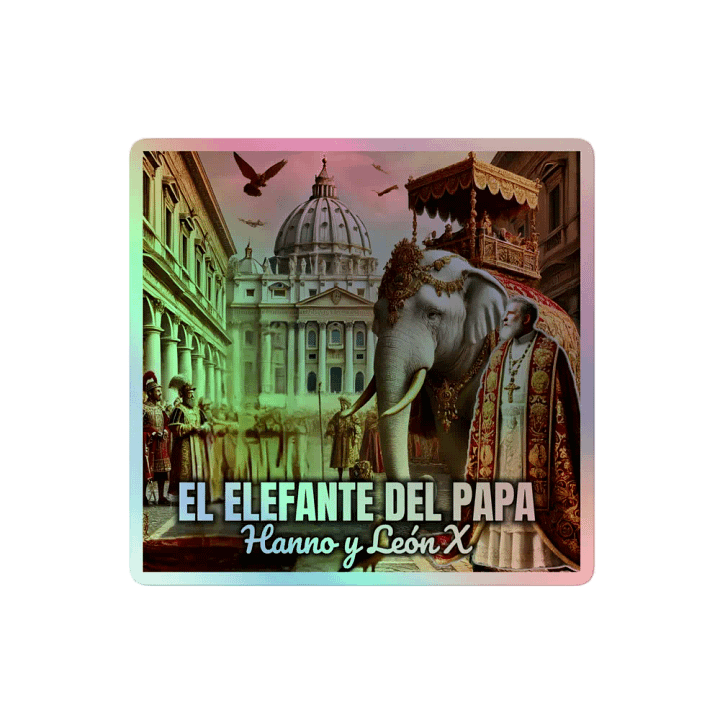 Renaissance Elephant Holographic Sticker Sheet product image (2)