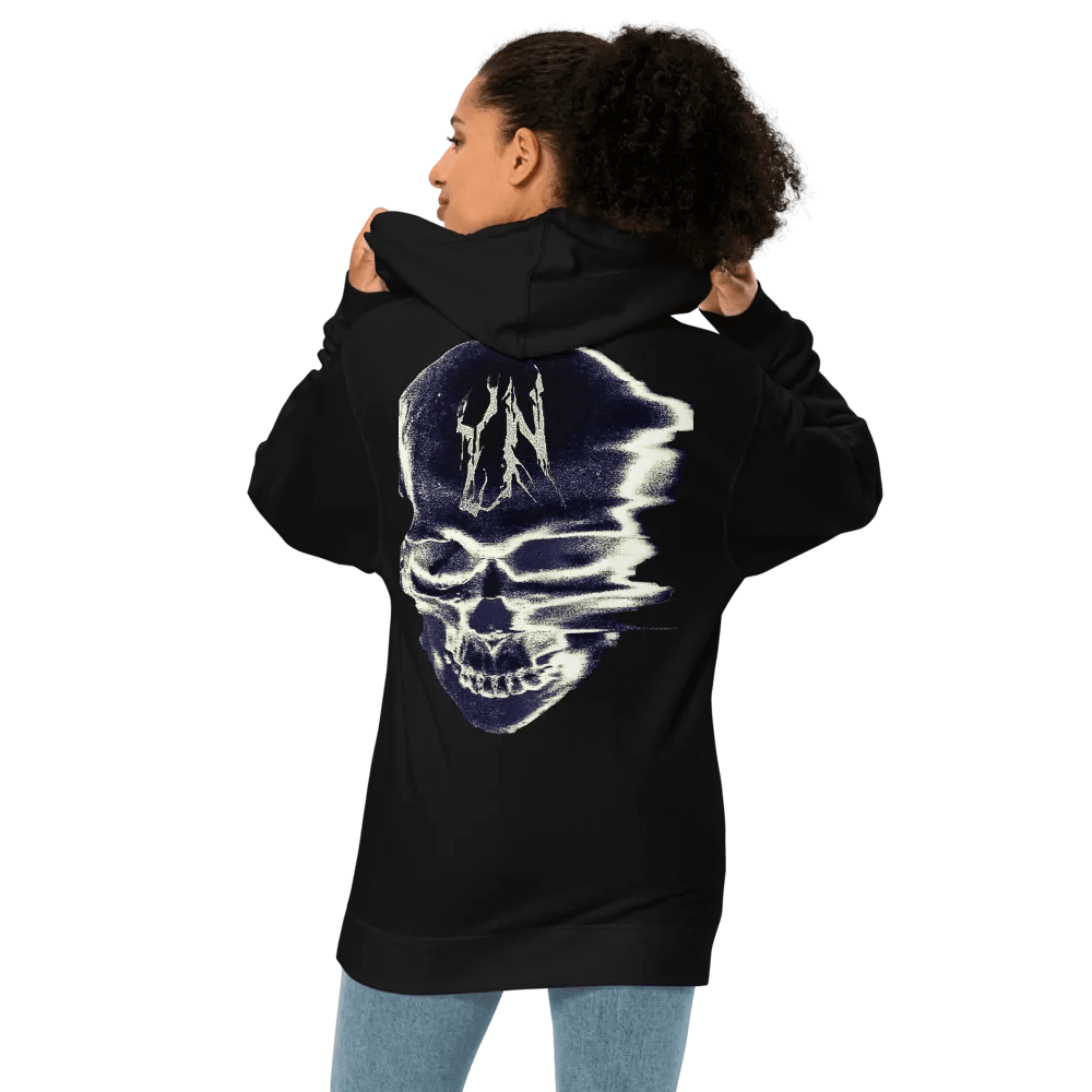 UniSex YvngNxmd Blue Script Logo Embrioder Hoodie product image (7)