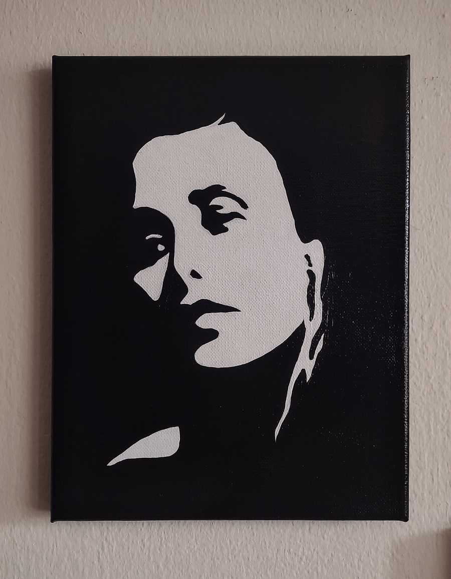 Black and White Negative Contrast Portraits on Canvas product image (3)